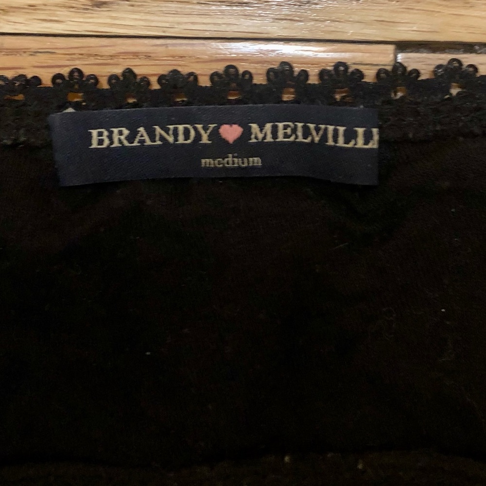 Brandy Melville black lace bandeau, Medium - Picture 4 of 5